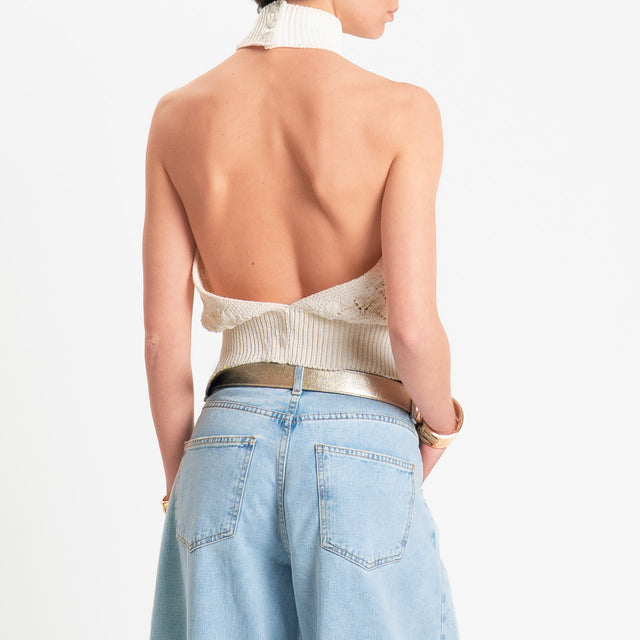 Tensione in-Top crochet - burro