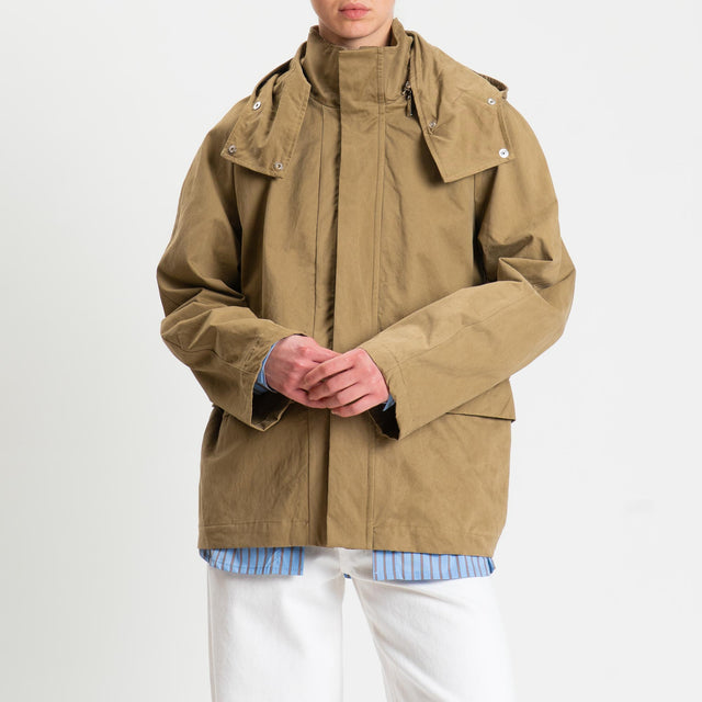 Tensione in-Giacca cappuccio rimovibile - sabbia