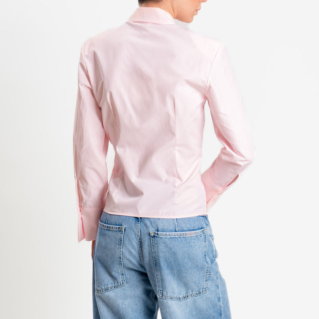 Tensione in-Camicia slim fit con spalline - rosa