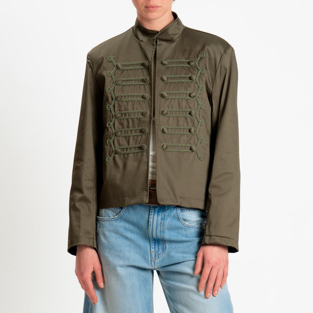 Tensione in-Giacca napoleon - salvia