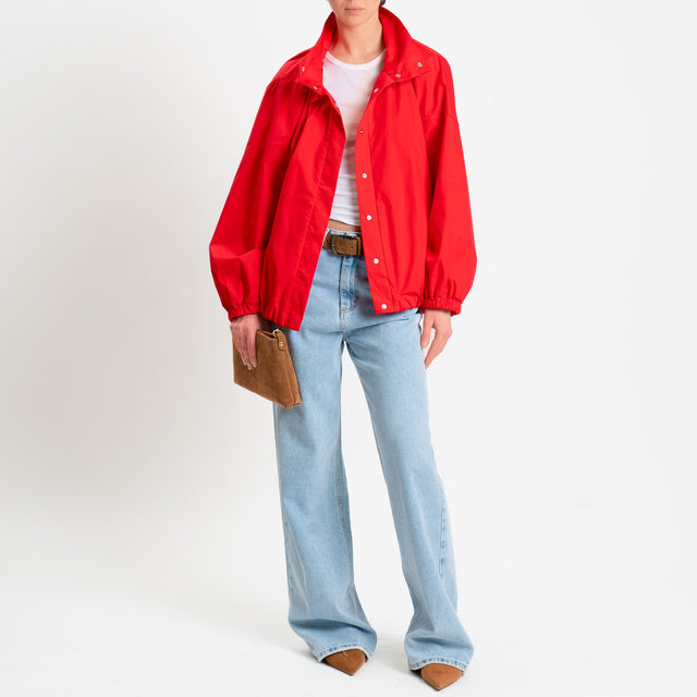Tensione in-Bomber oversize - papavero