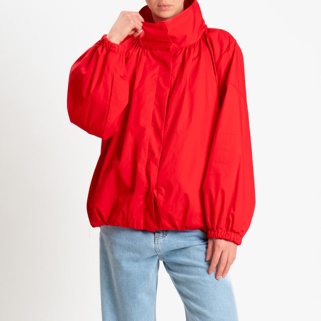 Tensione in-Bomber oversize - papavero