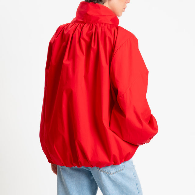 Tensione in-Bomber oversize - papavero