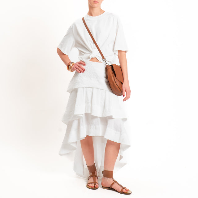 Tensione in-Gonna balze - bianco