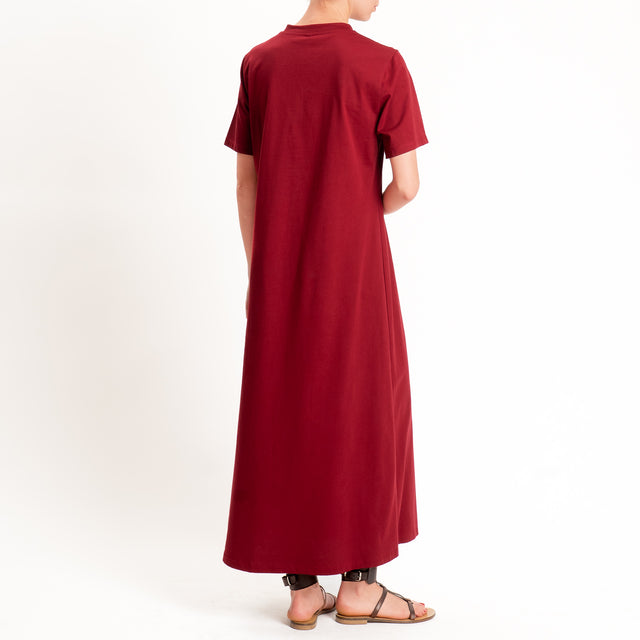 Tensione in-Abito girocollo mezza manica jersey di cotone - india