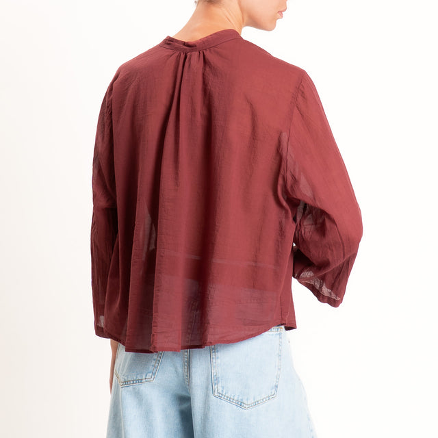 Tensione in-Camicia mussola manica 3/4 - india