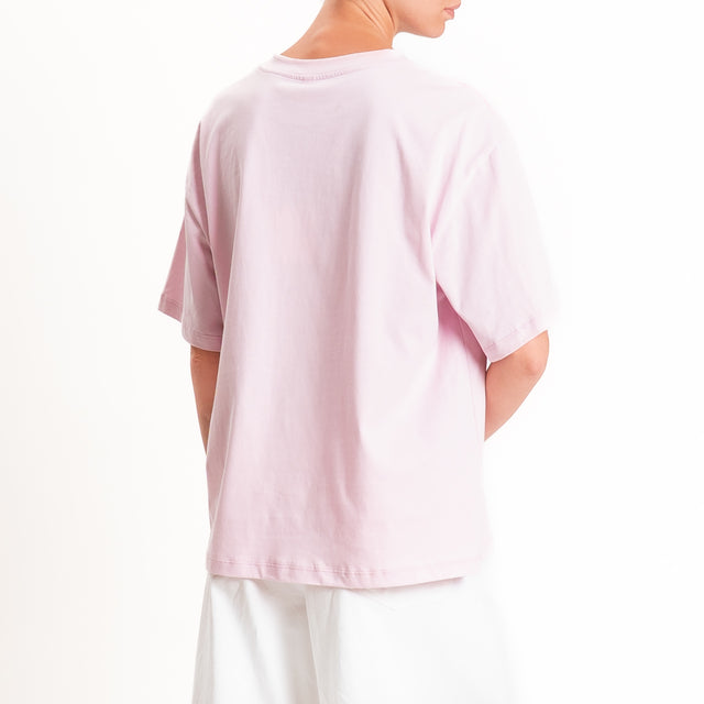Tensione in-T-shirt "TROPICAL" - rosa