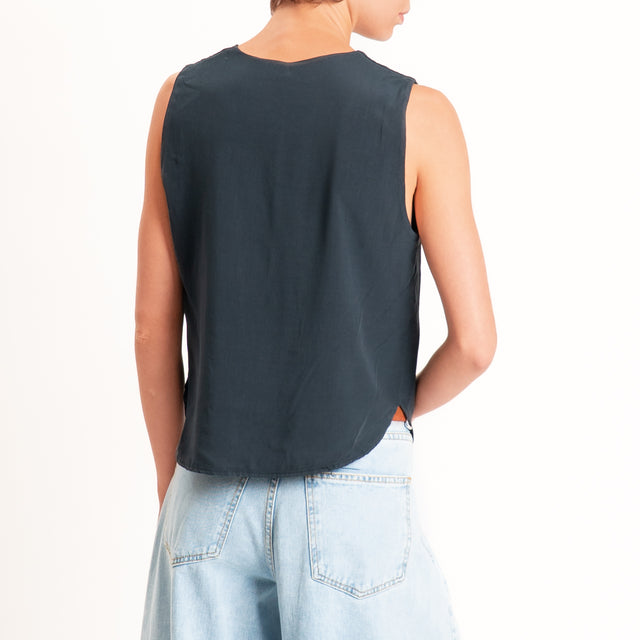 Tensione in-Top scollo U - nero