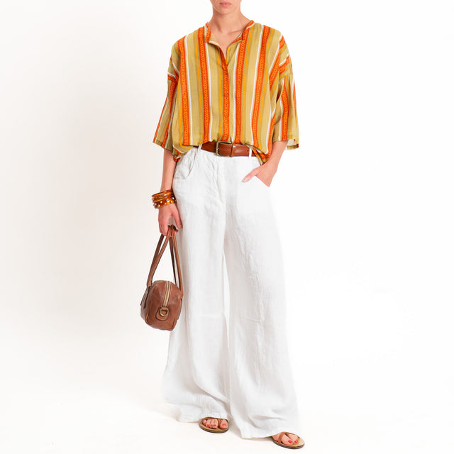 Tensione in-Camicia mussola fantasia - olive/india