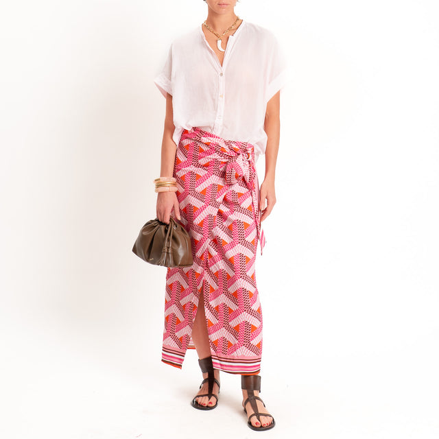 Tensione in-Gonna pareo fantasia - rosa/orange/choco