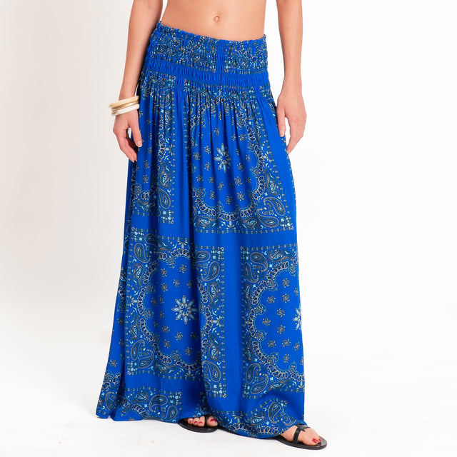 Tensione in-Gonna fantasia bandana - bluette/azzurro