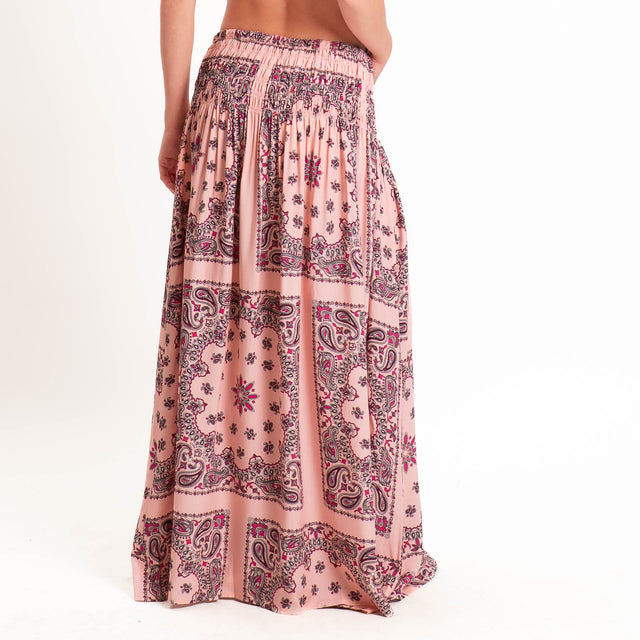 Tensione in-Gonna fantasia bandana - rosa/fucsia