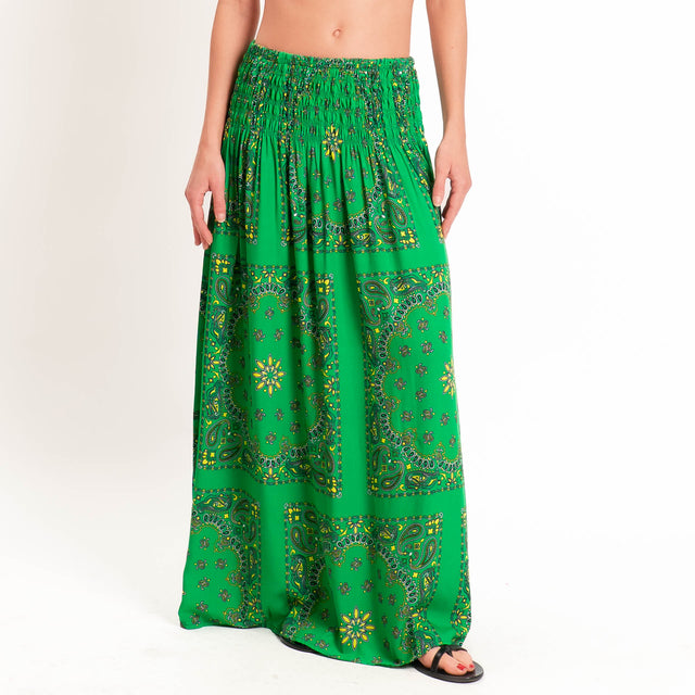 Tensione in-Gonna fantasia bandana - verde/lime