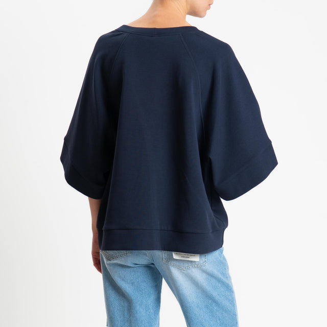 Tensione in-Felpa light tessuto elasticizzato - blu