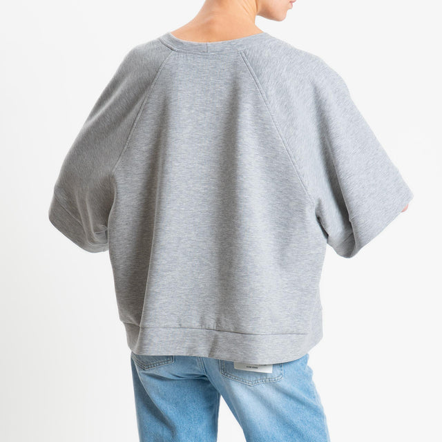 Tensione in-Felpa light tessuto elasticizzato - grigio chiaro