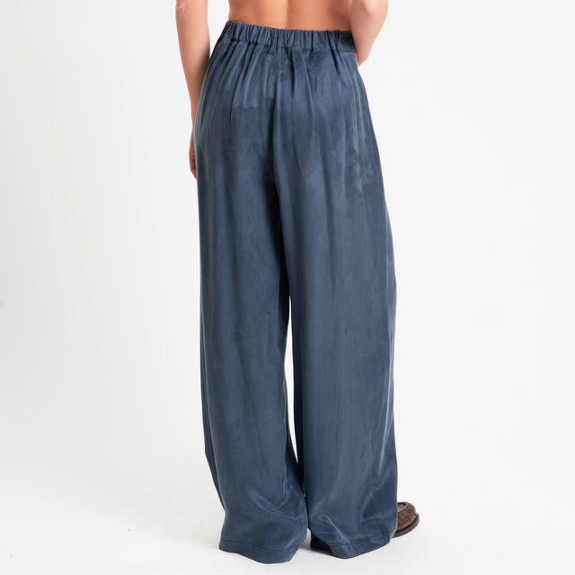 Tensione in-Pantalone CHIARA Cupro Manopesca - blu