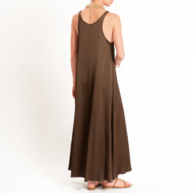 Tensione in-Abito vogatore in satin - caffe'