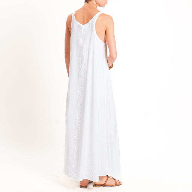 Tensione in-Abito vogatore viscosa goffrato - bianco