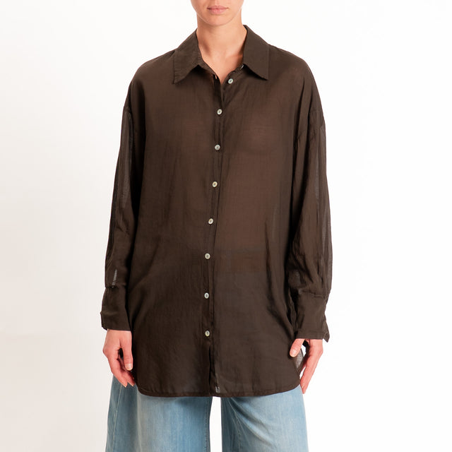 Tensione in-Camicia over mussola spacchi laterali - caffe'