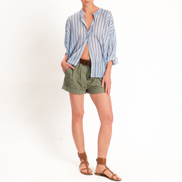 Tensione in-Shorts cotone super light elasticizzato - rosmarino