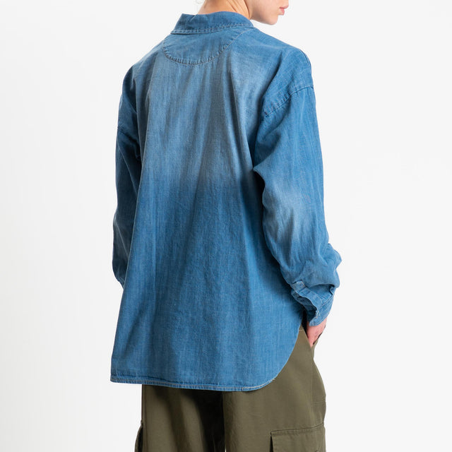 Tensione in-Camicia jeans tela light - denim