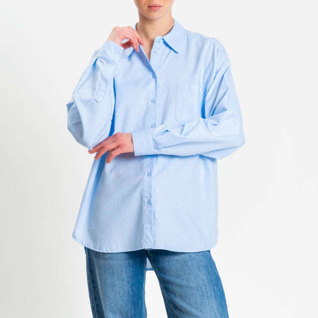 Tensione in-Camicia oxford over in cotone - nuvola