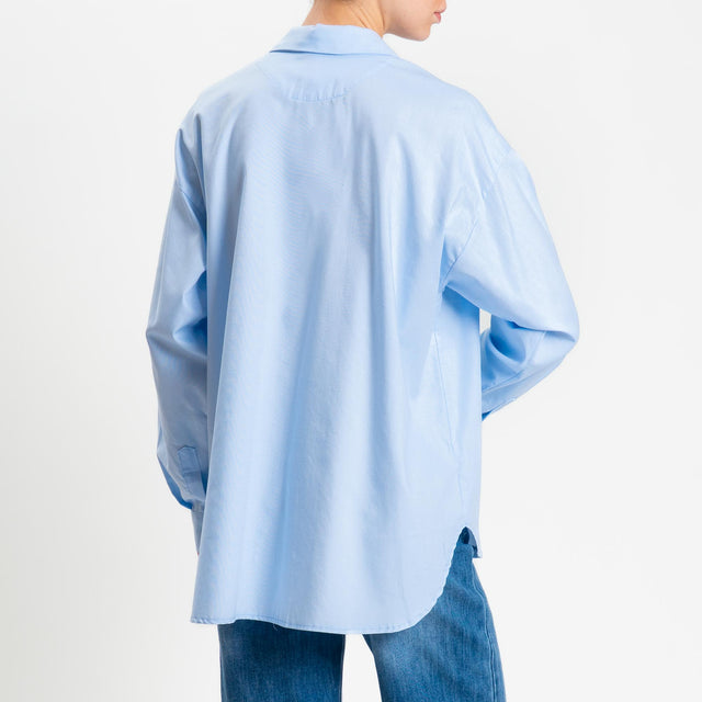 Tensione in-Camicia oxford over in cotone - nuvola