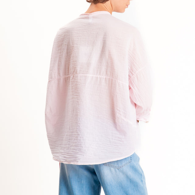 Tensione in-Camicia in mussola - rosa