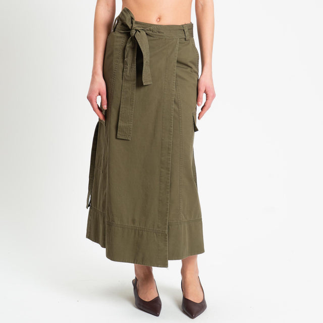 Tensione in-Gonna cargo portafoglio - militare