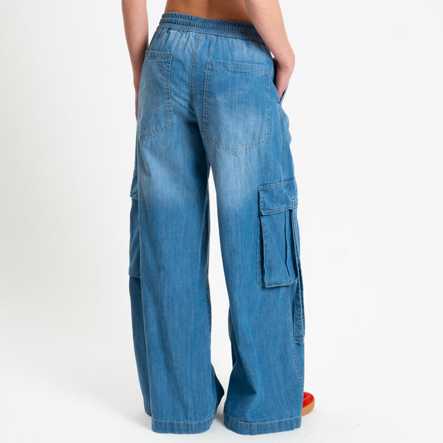 Tensione in-Jeans cargo tela light - denim