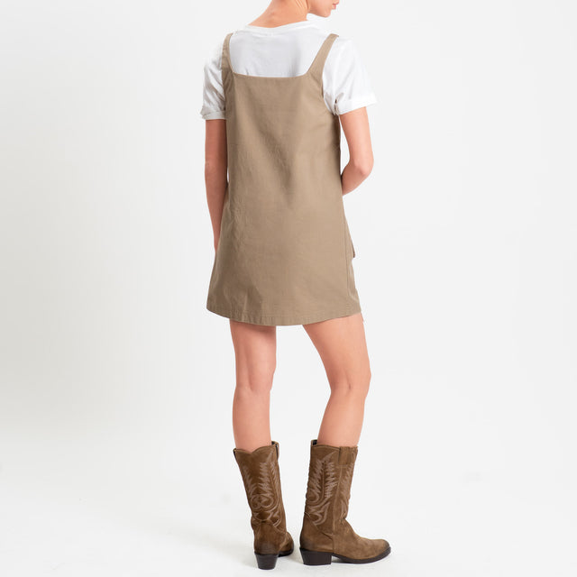 Tensione in-T-shirt + Abito - bianco/fango