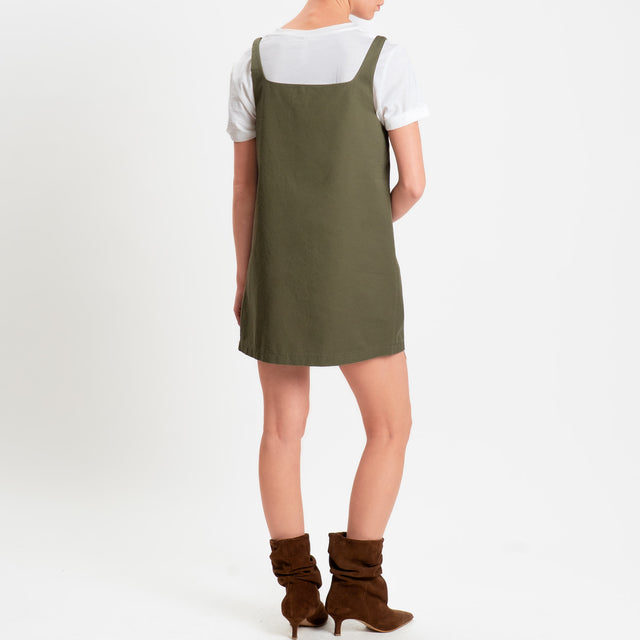 Tensione in-T-shirt + Abito - bianco/militare