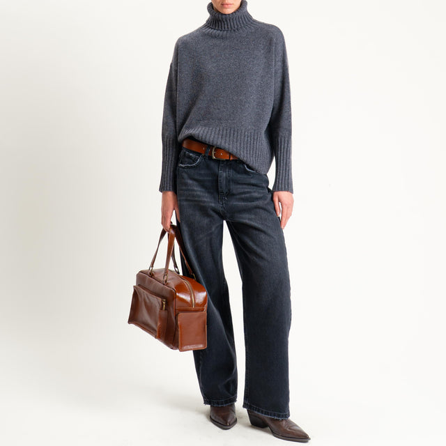 Tensione in-Jeans SIA wide leg - denim nero