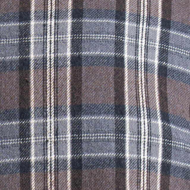 Tensione in-Pantalone check flanella - grigio/moro