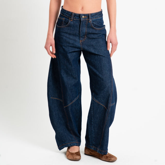 Tensione in-Jeans balloon barrel fit - denim scuro