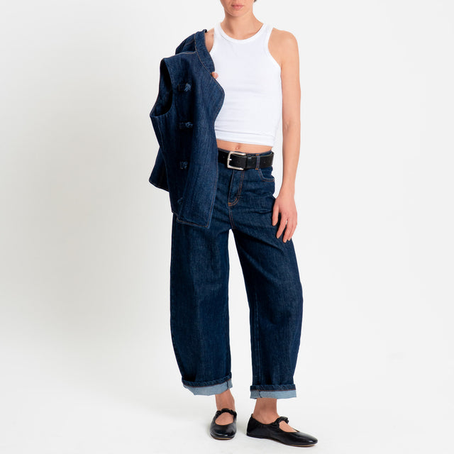 Tensione in-Jeans balloon fit - denim scuro