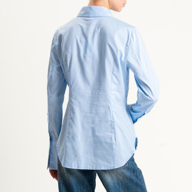 Tensione in-Camicia slimfit - celeste