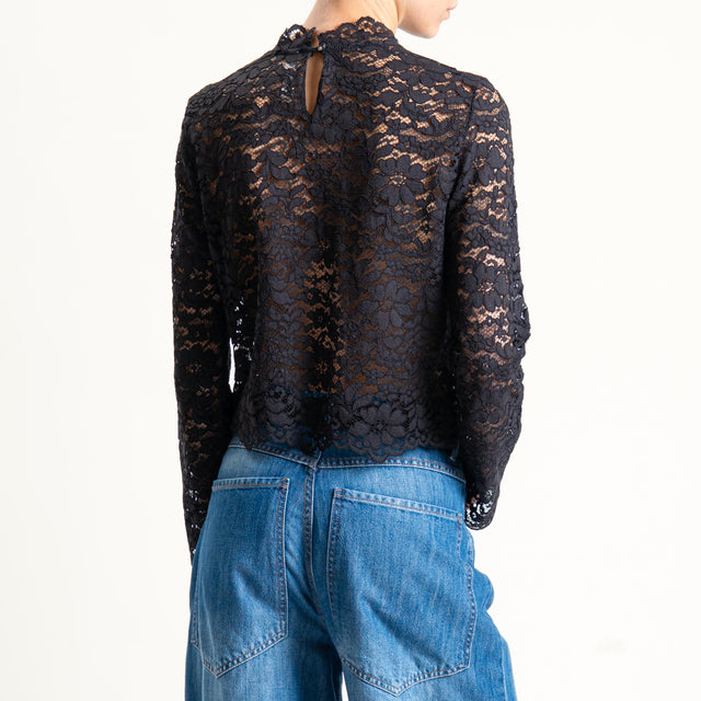 Tensione in-Blusa in pizzo - nero