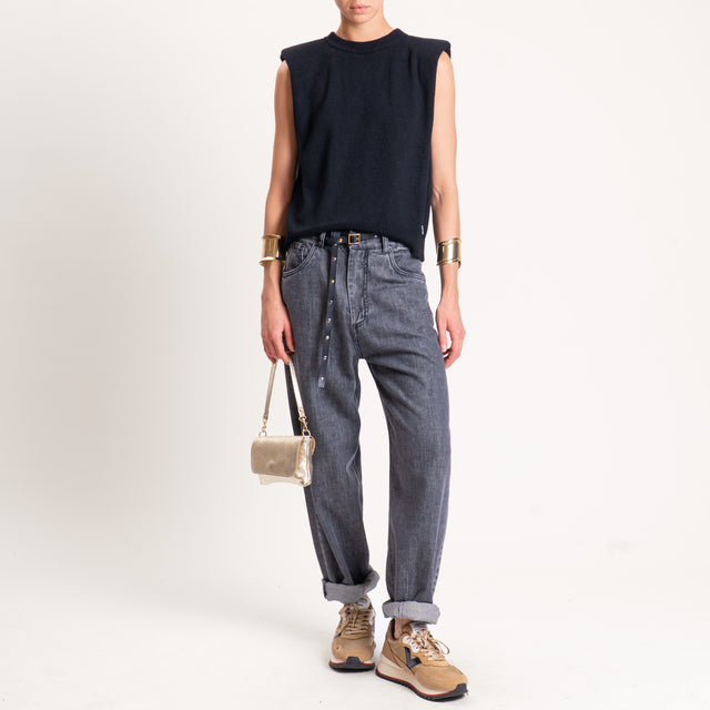Tensione in-Jeans egg fit high rise - nero