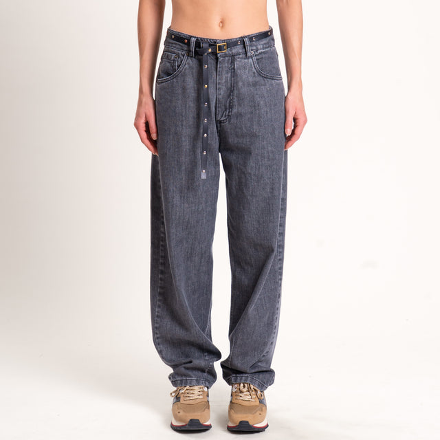 Tensione in-Jeans egg fit high rise - nero
