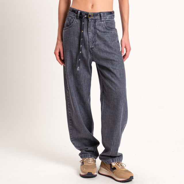 Tensione in-Jeans egg fit high rise - nero