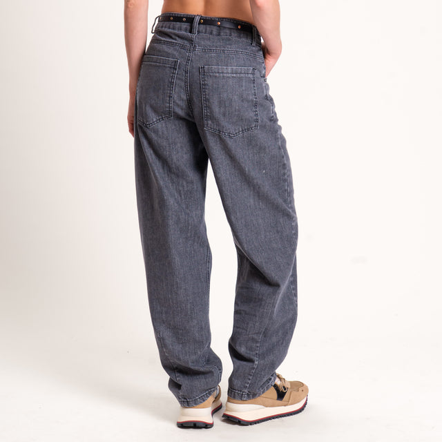 Tensione in-Jeans egg fit high rise - nero