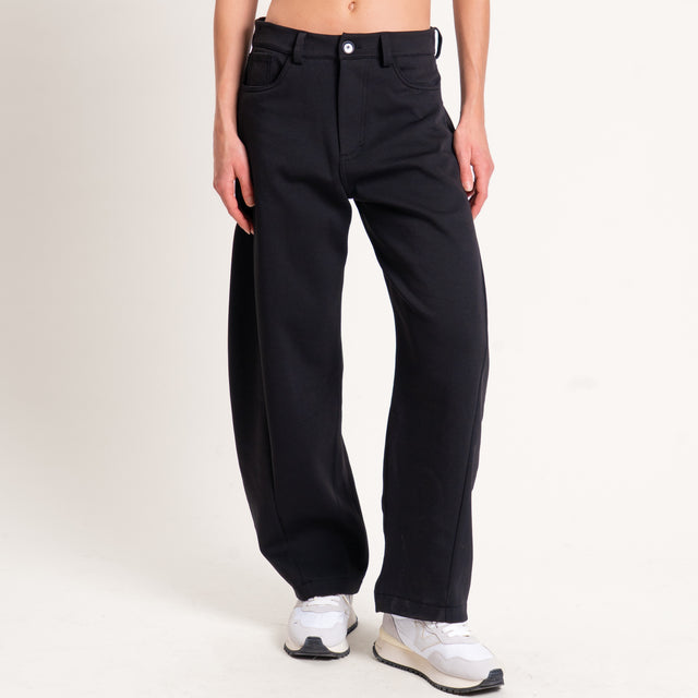 Tensione in-Pantalone baloon punto milano - nero