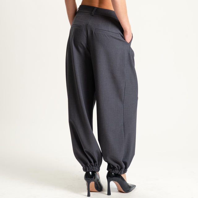 Tensione in- Pantalone baloon con pinces - antracite