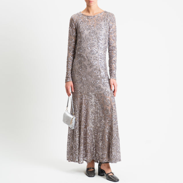 Tensione in-Abito con paillettes - grigio