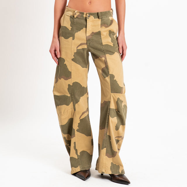 Tensione in-Pantalone camouflage barrel fit - militare/beige/moro