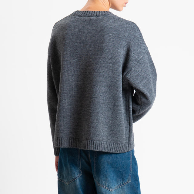 Tensione in-Maglia orsetto misto alpaca - charcoal