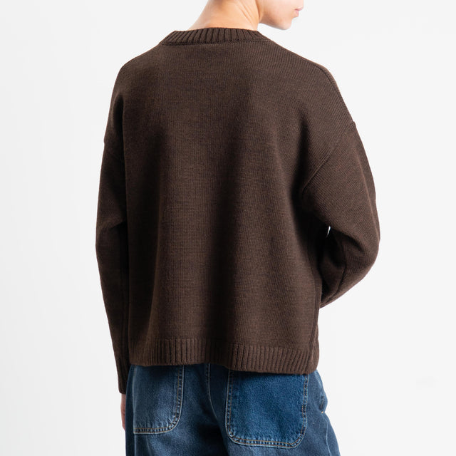 Tensione in-Maglia orsetto misto alpaca - brown