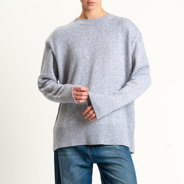 Tensione in-Maglia girocollo con spalline - charcoal