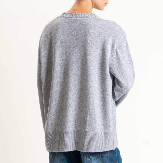 Tensione in-Maglia girocollo con spalline - charcoal